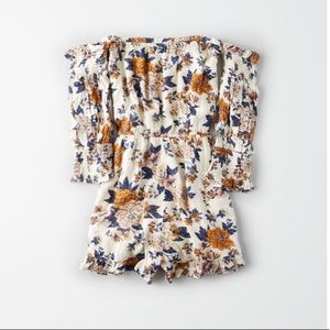 American Eagle Outfitters Pants - AEO Smoked Bell Sleeve Romper American Eagle Outfitters Pants - AEO Smoked Bell Sleeve Romper